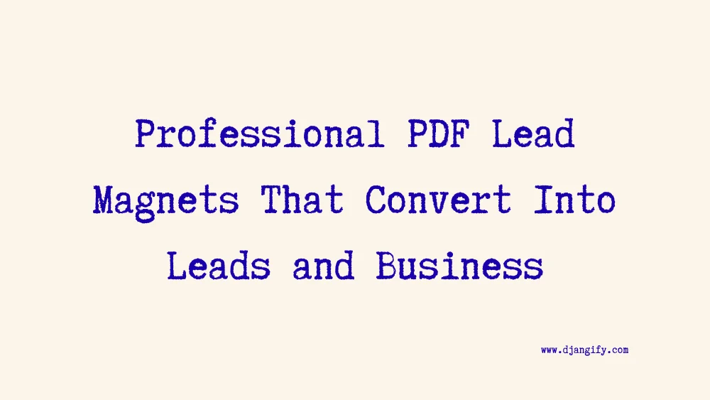 image for PDF Lead Magnets That Convert