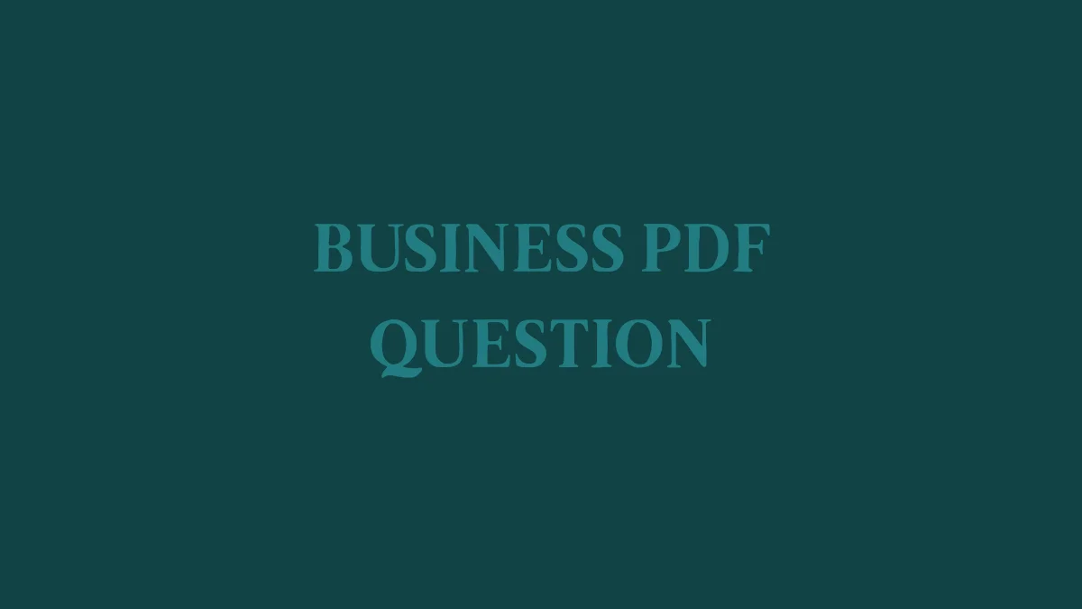 related image for What Goes Into a Business PDF