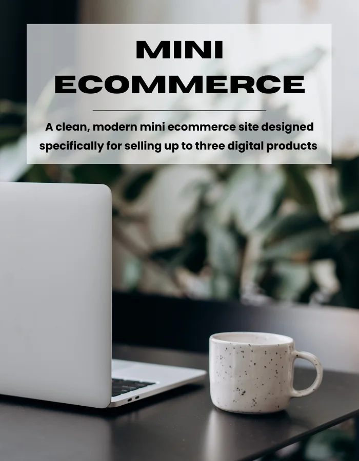 Image of Mini Ecommerce Site - 1-3 Products